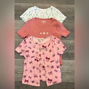 Urban Legend, Jumping Beans & Hollister Trio of Short Sleeve Tee. Girls size 7
